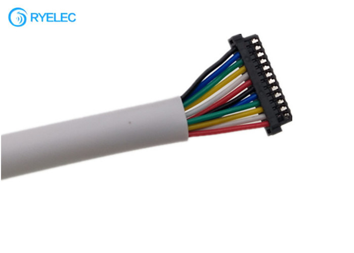 12Pin 0.8mm πίσσα DF52-12P-0.8C cl0668-0008-6-21 άσπρος σωλήνας PVC λουριών καλωδίων για την επιτροπή LCD