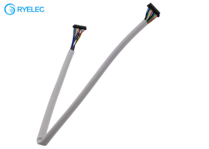 12Pin 0.8mm πίσσα DF52-12P-0.8C cl0668-0008-6-21 άσπρος σωλήνας PVC λουριών καλωδίων για την επιτροπή LCD