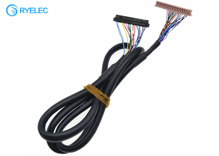 ODM 40PIN  DF13-40DS-1.25C cOem σε 20PIN JAE Fi-S20S με το καλώδιο Lvds σακακιών για ψηφιακό