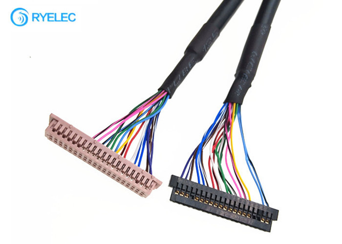 ODM 40PIN  DF13-40DS-1.25C cOem σε 20PIN JAE Fi-S20S με το καλώδιο Lvds σακακιών για ψηφιακό