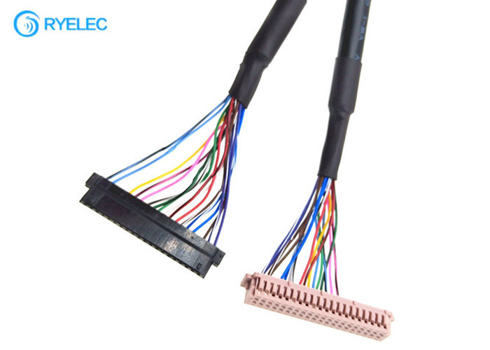 ODM 40PIN  DF13-40DS-1.25C cOem σε 20PIN JAE Fi-S20S με το καλώδιο Lvds σακακιών για ψηφιακό