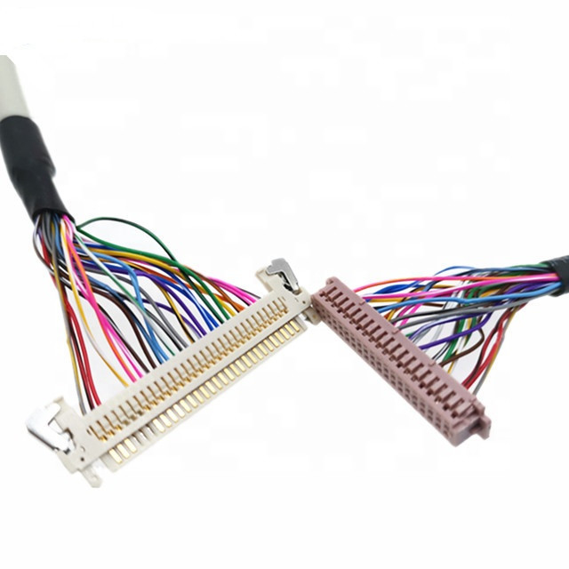30pin Jae Fi-X30hl στο καλώδιο Lvds ασπίδων 40pin ώρες Df13-40p 20276 30v για την επιτροπή οθόνης LCD