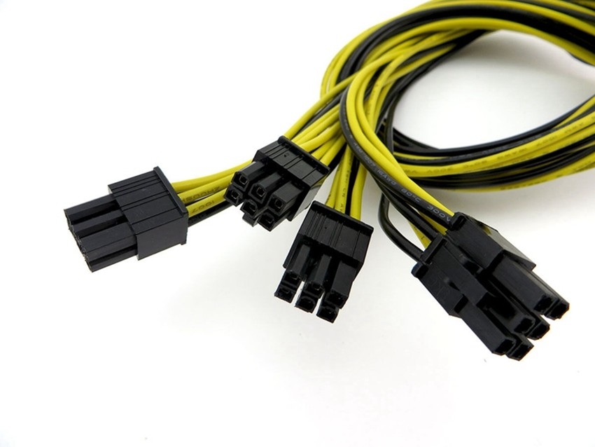 ΑΡΣΕΝΙΚΌ 16AWG 6PIN στο ΑΡΣΕΝΙΚΌ Pci Ε καλώδιο τροφοδοσίας 8PIN για τη κάρτα γραφικών