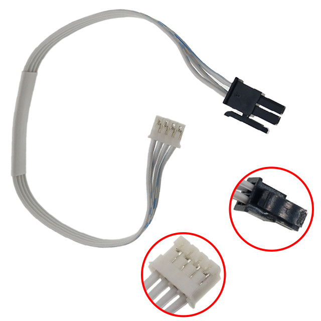 Λάστιχο 3MM επίπεδη συνέλευση VERT ΔΙΠΛΌ 2*2Pin καλωδίων κορδελλών σε JST JST pH