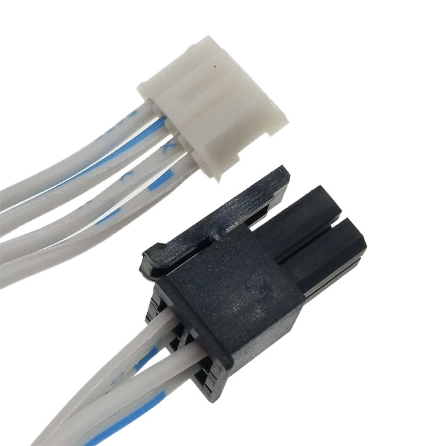 Λάστιχο 3MM επίπεδη συνέλευση VERT ΔΙΠΛΌ 2*2Pin καλωδίων κορδελλών σε JST JST pH